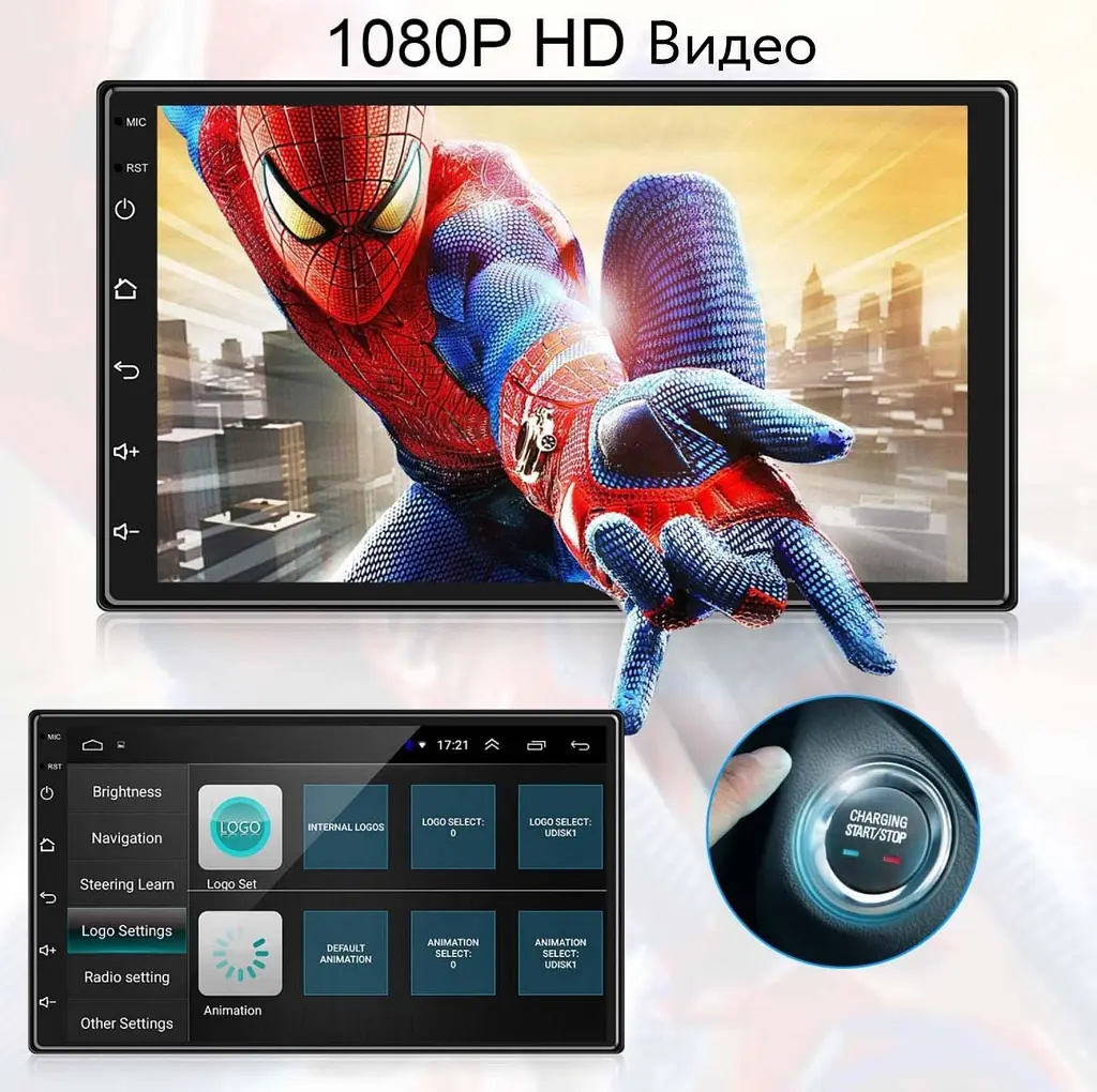 Японська Android 2-din магнітола в авто з GPS, WI-Fi, Bluetooth - фото 3