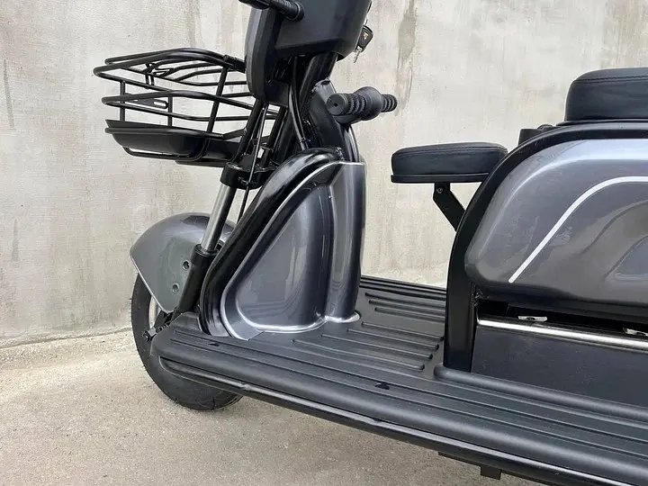 Електроскутер триколісний EVOBIKE Luna TRIO PRO 1200W 60V 20Ah (2026) зі знімним графеновим акумулятором та пасажирським сидінням | Сірий графіт - фото 6