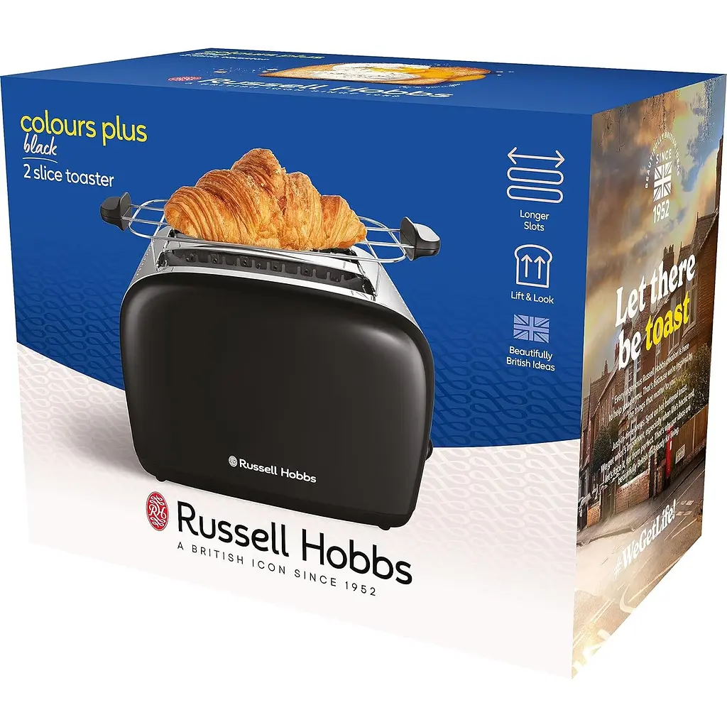 Тостер Russell Hobbs Colours Plus 1600 Вт чорний (26550-56) - фото 4