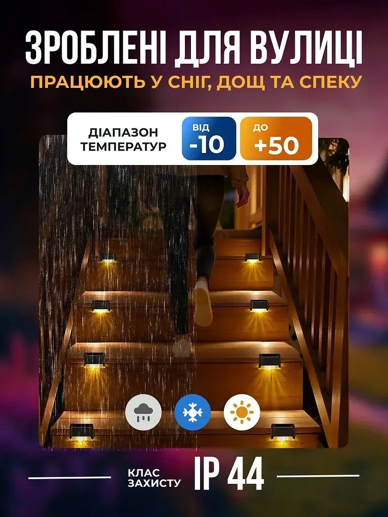 Вуличні кутові світильники на сонячній батареї 4 шт. - фото 6