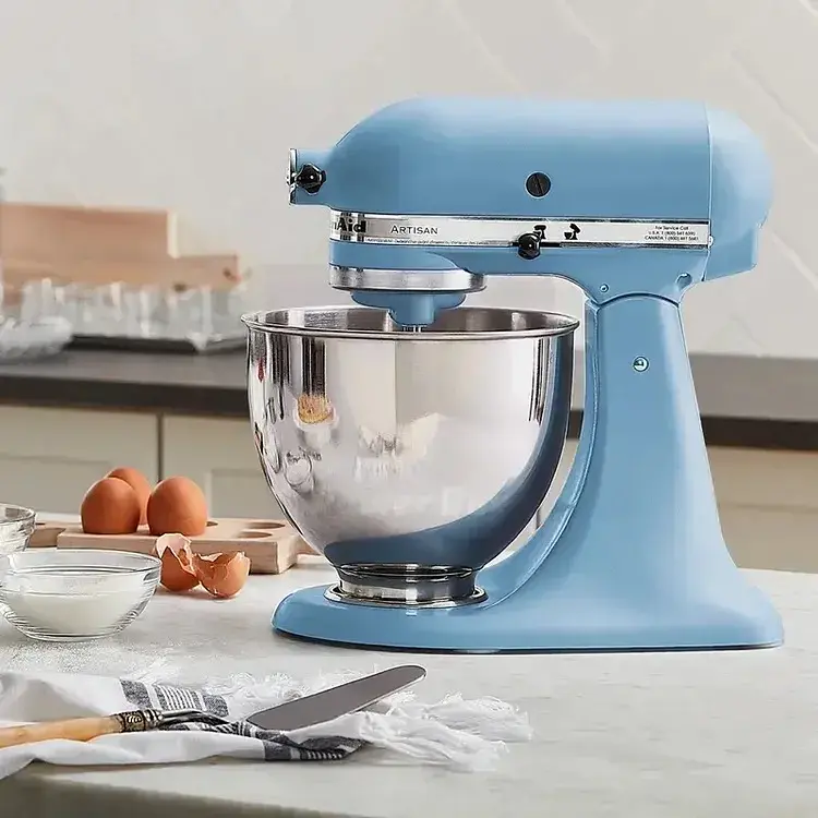 Планетарный миксер KitchenAid Artisan 4.8 л бархатно-голубой (5KSM175PSEVB) - фото 12