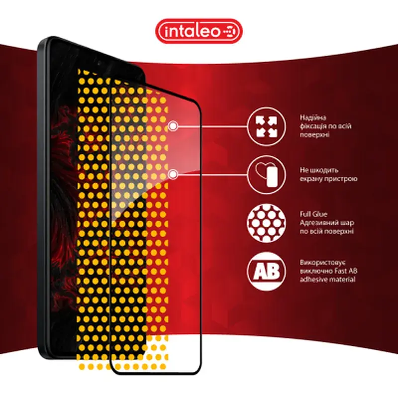 Скло захисне Intaleo Full Glue Xiaomi Redmi 13 Black (1283126592935) - фото 7