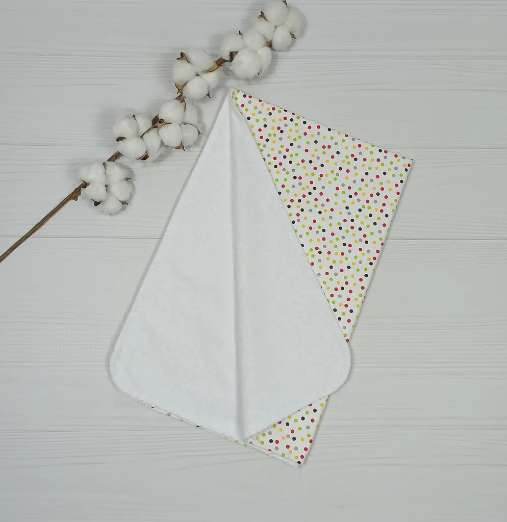 Пелюшки дитячі a.l.babybox Горох 50х80 см 3 шт. Різнокольоровий (NA 18169982) - фото 5