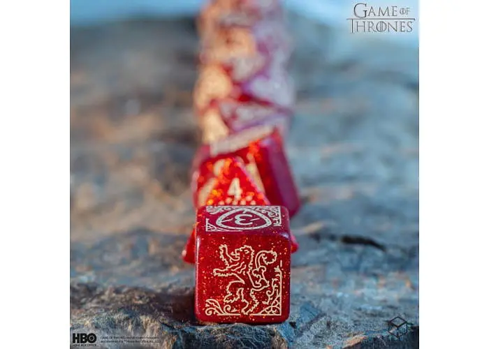 Набор кубиков Game of Thrones. Lannister Dice Set , 7 шт. (GOT/00190166/2025/2/A) - фото 6
