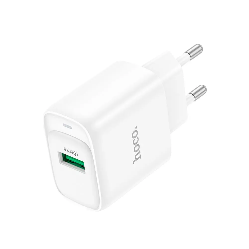 Зарядний пристрій Hoco C140A USB 18W 5V/3A QC3.0 White (36294_3607261)