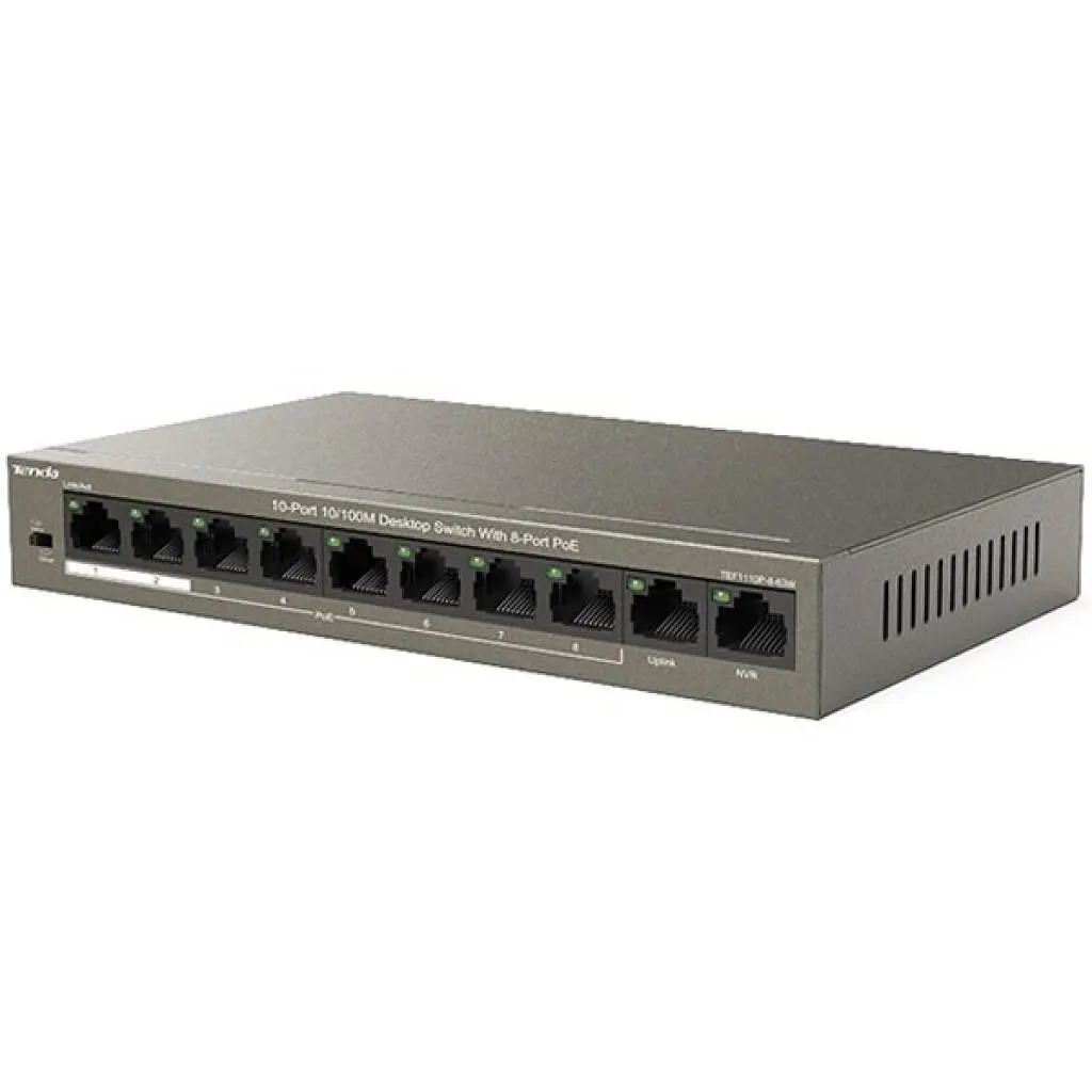 Комутатор мережевий Tenda TEF1110P-8-63W - фото 3