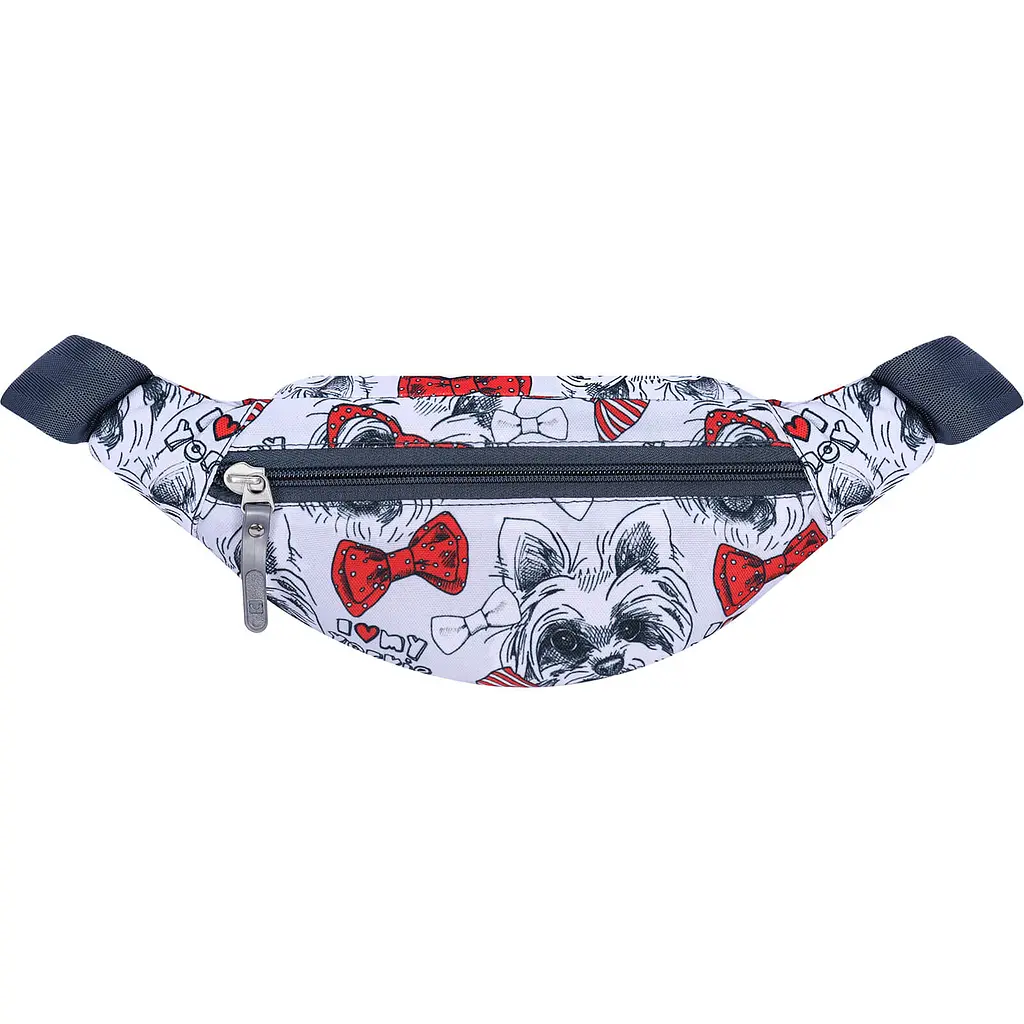 Сумка-бананка Bagland Bella 2 л сублімація 179 антрацитова з принтом (00202664) - фото 4