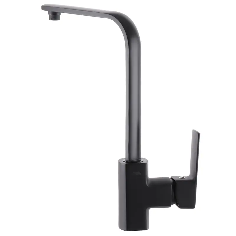 Змішувач для кухні Haiba Kubus 017 black HB3933 Чорний матовий - фото 3