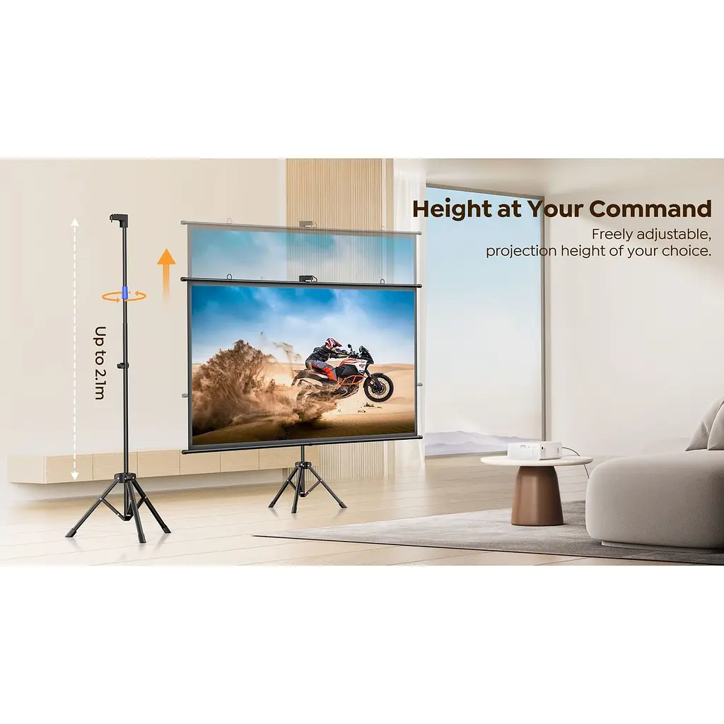 Экран для проектора на подставке Yaber 84" 16:9 (Yaber-84Inch-StandScreen) - фото 2