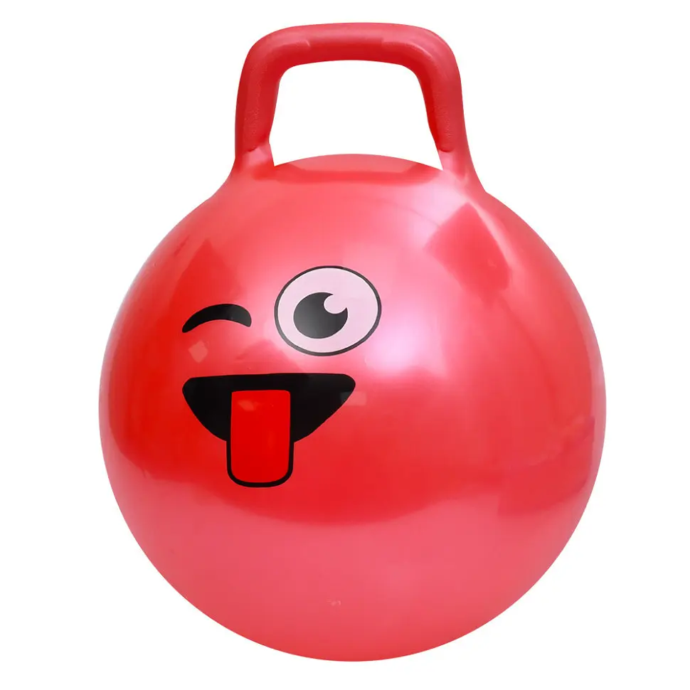 М'яч для фітнесу Смайл MS 4856(Red) 45 см, з ручкою, 300 г