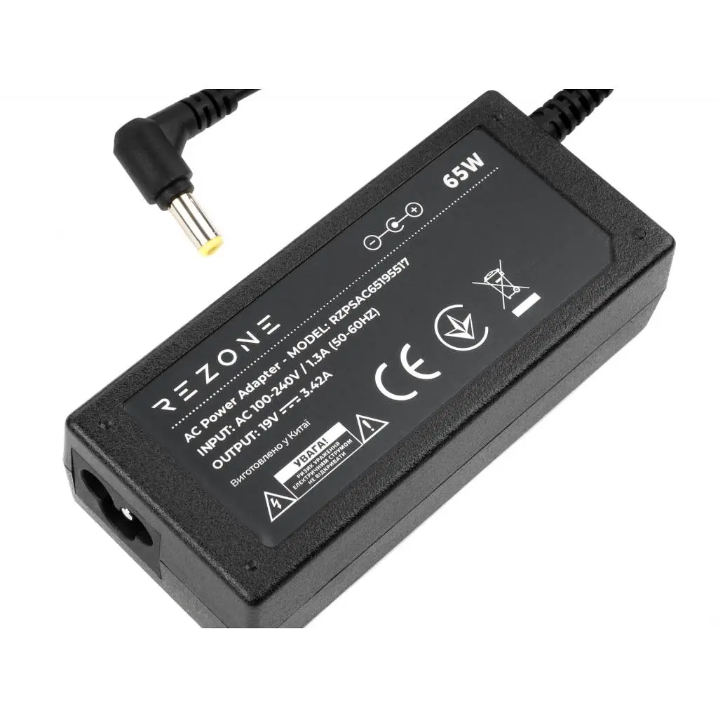 Блок питания к ноутбуку Rezone ACER 65W 19V 3,42A 5.5*1.7 (RZPSAC65195517) - фото 3