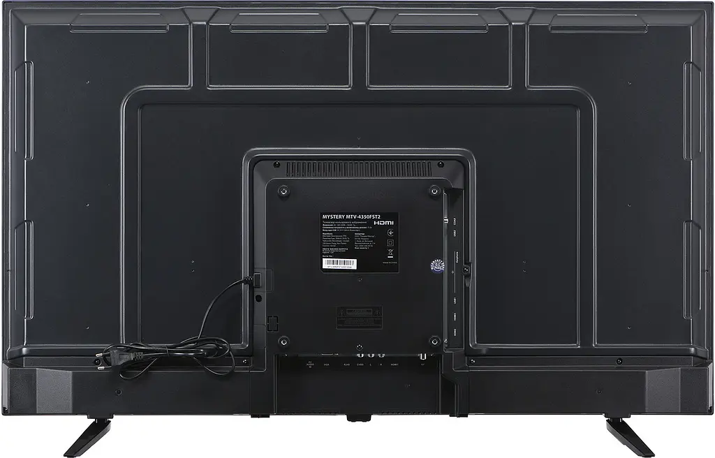 Телевізор TV 43 Mystery MTV-4350FST2 Full HD/Smart/Android 11/2xUSB 2.0/Wi-Fi/Miracast/Чорний - фото 4