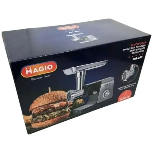 Електрична м'ясорубка з насадками для овочів Magio MG-262 2600 Вт - фото 6
