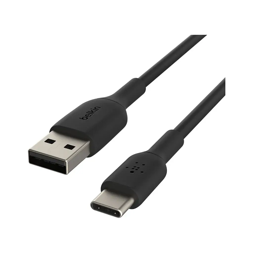 Дата кабель USB 2.0 AM to USB-C 1.0m PVC black Belkin (CAB001BT1MBK) - фото 3