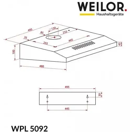 Витяжка Weilor WPL 5092 I - фото 8