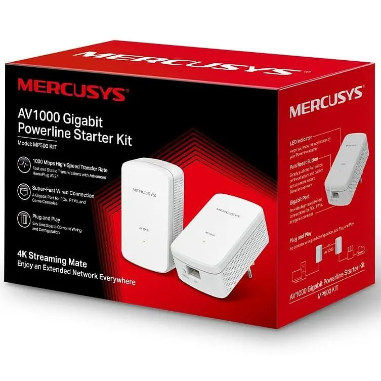 Точка доступу Mercusys Powerline MP500 KIT (MP500 KIT) - фото 3