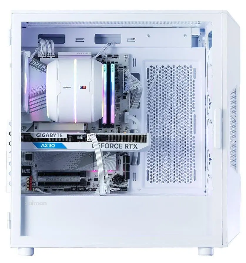 Корпус Zalman I3 Neo V2 из закаленного стекла без блока питания, белый (I3NEOV2WHITE) - фото 10