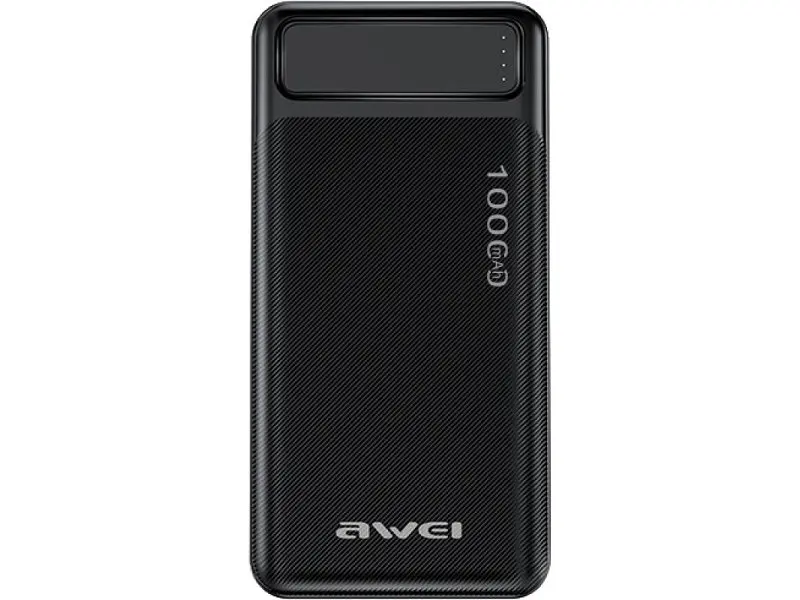 Зовнішній акумулятор (Power Bank) Awei P5K 10000mAh Black