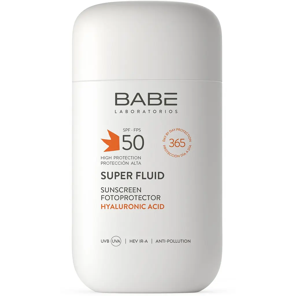 Сонцезахисний флюїд для обличчя Babe Laboratorios Sun Protection SPF 50, 50 мл (8437014389449) - фото 2