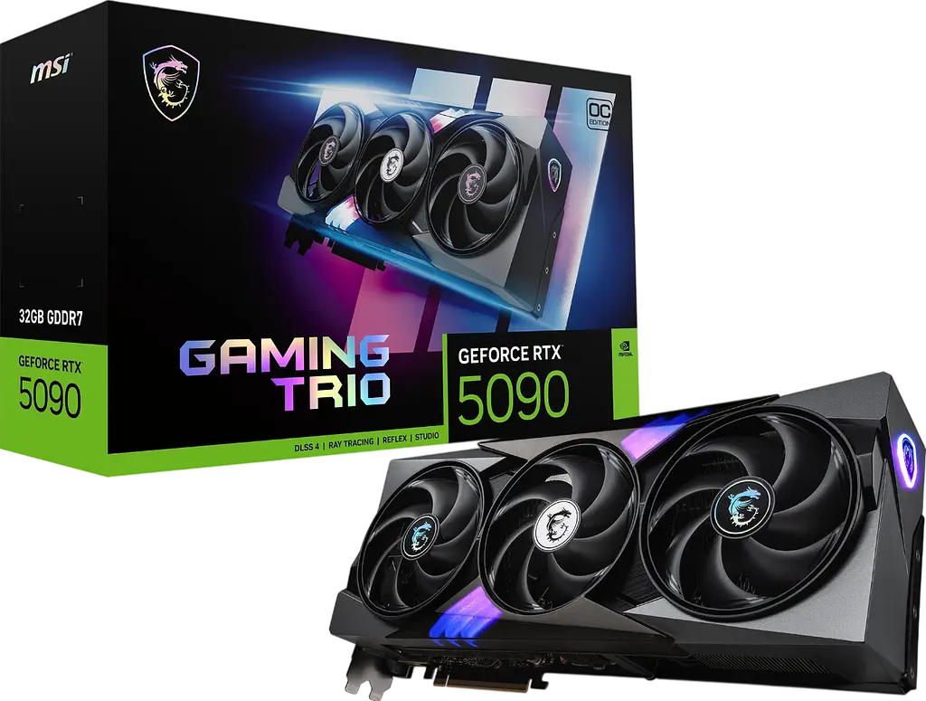 Відеокарта GeForce RTX 5090 32GB MSI Gaming Trio OC (RTX 5090 32G GAMING TRIO OC) - фото 4