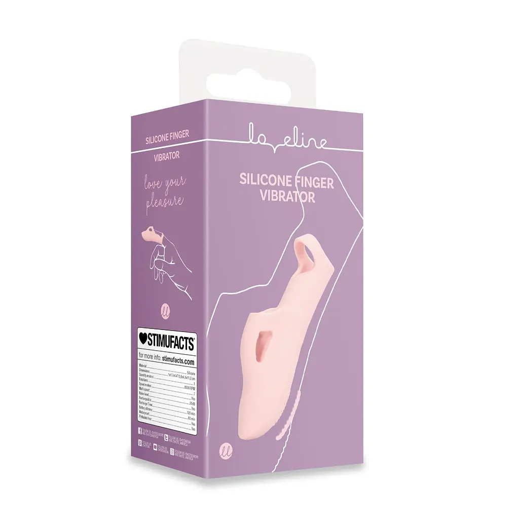 Вибратор на палец Loveline Silicone Finger, 11.2 см (розовый) - фото 12