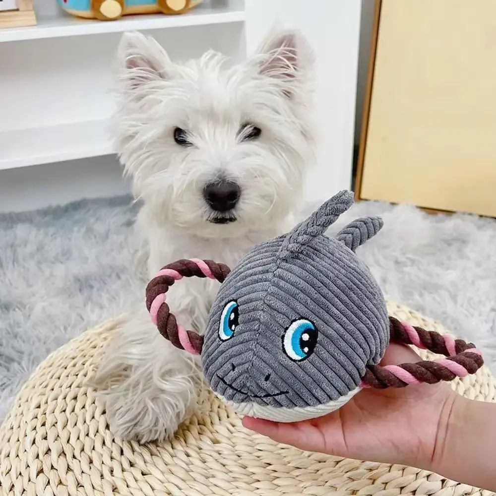 М’яка іграшка для собак з канатом Derby Squeaky&Funny Sea ​​Creatures - фото 2