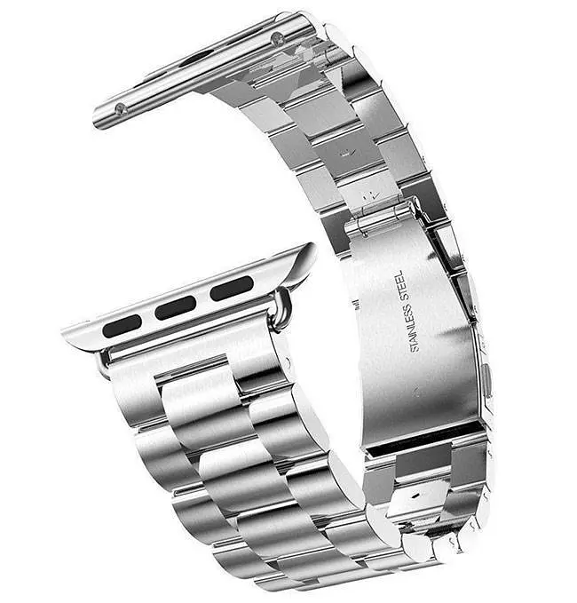 Металевий ремінець Primo Steel годинника Apple Watch 42 мм, 44 мм, 45 мм Silver - фото 2