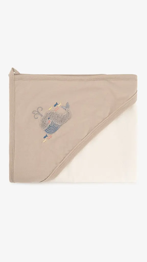 Рушник Unisex з кутком для малюка Ramel 319 80х90 см Бежевий (2000999332197) - фото 3