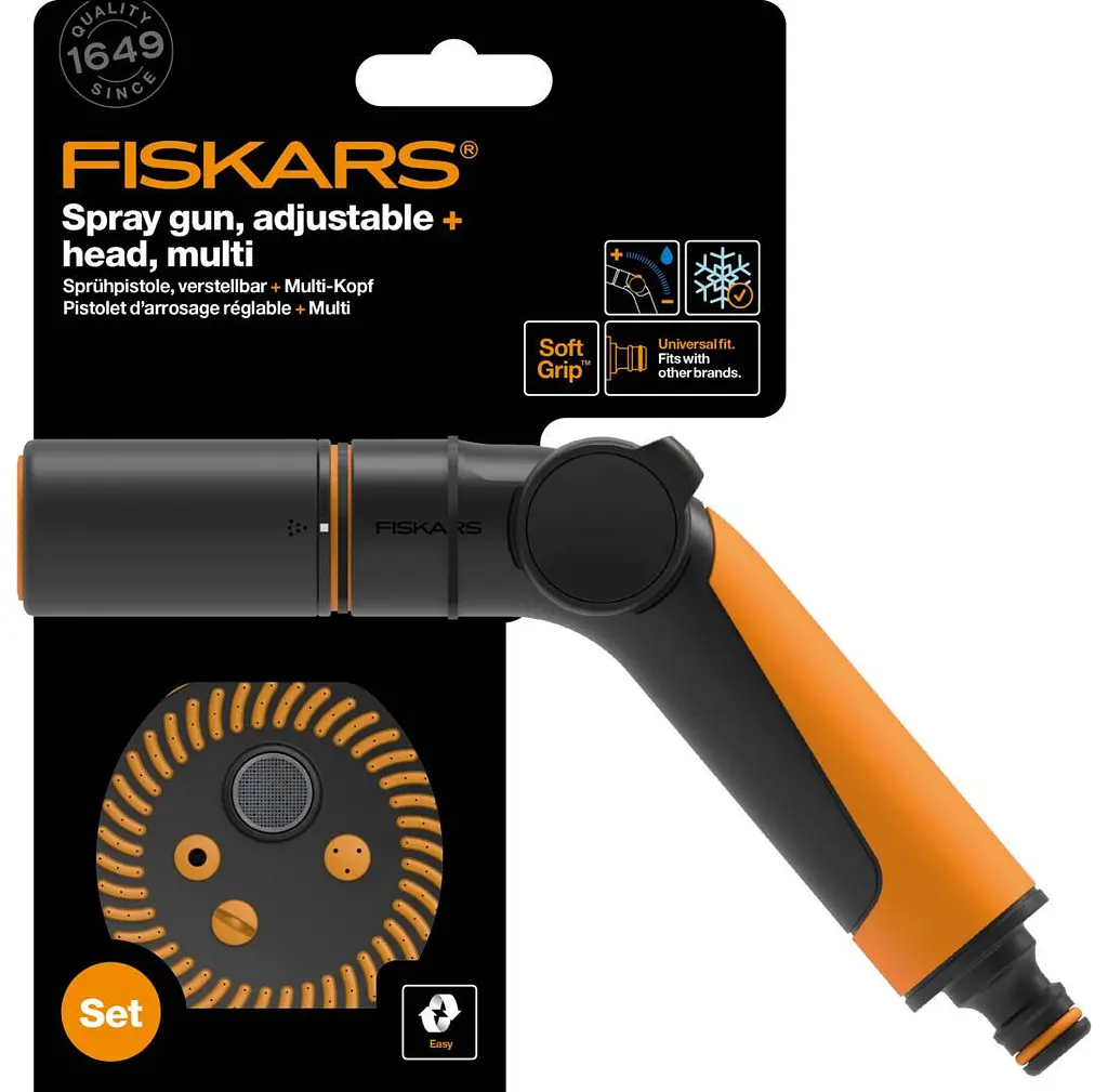 Пістолет-розпилювач регульований + насадка мультифункціональна Fiskars (1065494) - фото 2