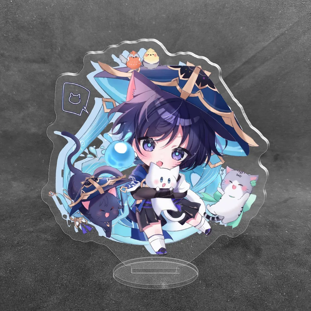Акрилова колекційна фігурка Chibi Геншин Імпакт - Genshin Impact (Мандрівник Скарамуччі) 1 10 см - фото 2