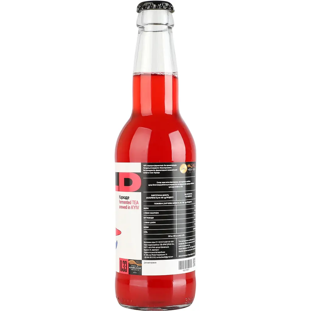 Комбуча Wild Kombucha Каркаде 330 мл - фото 4
