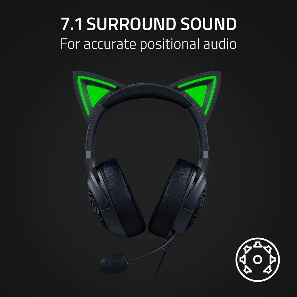 Ігрова гарнітура Razer Kraken Kitty V2 Black (RZ04-04730100-R3M1) - фото 8