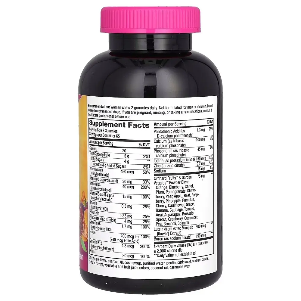 Комплекс для здоров'я жінок 50+ Nature's Way Alive! Women's 50+ Gummy, 130 желейок - фото 2
