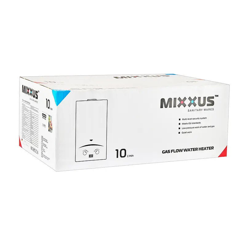 Газова колонка Mixxus GWH-0310 Basic Glass димохідна 10 л/хв (панель зі скла з малюнком) WH0024 - фото 6