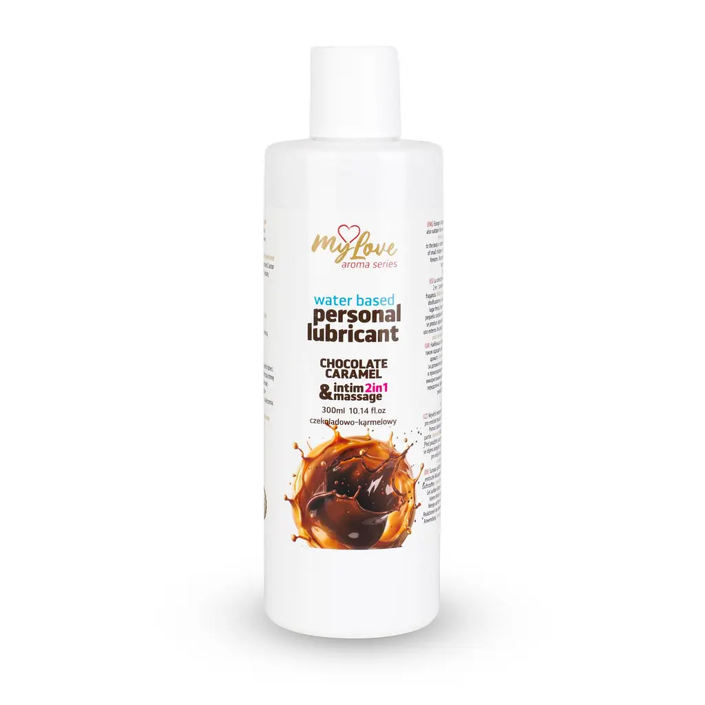 Лубрикант Boys Of Toys MyLove Aroma Series IntimMassage Chocolate Caramel 2в1 та масажний гель, 300 мл