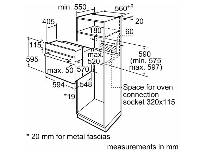 Духовка електрична Bosch HBF512BS1T - фото 6