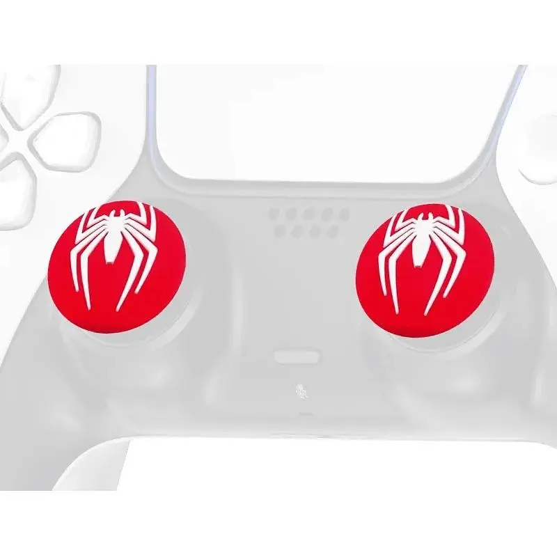 Накладки на стіки Thumb Grips 2-pack for PS4-PS5-Xbox White Spider [122995] - фото 2