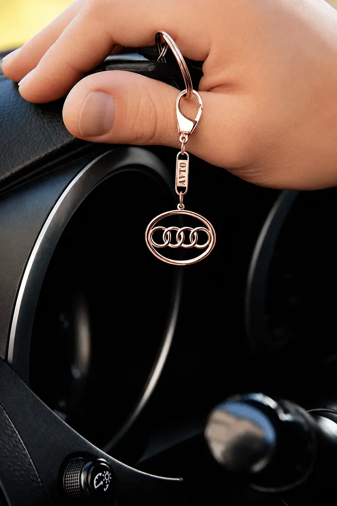 Брелок з червоного золота Audi (Ауді) (з9004.1) - фото 4