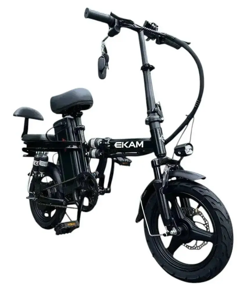 Електровелосипед E-Kam KM-E8 Pro Plus 14" (1000W, 48V, 15Ah) складаний двомісний