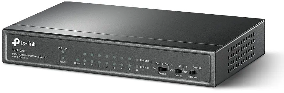 Коммутатор TL-SF1009P 9x1FE (8xPoE), 65Вт, Неуправляемый TP-Link teh0018154 - фото 3