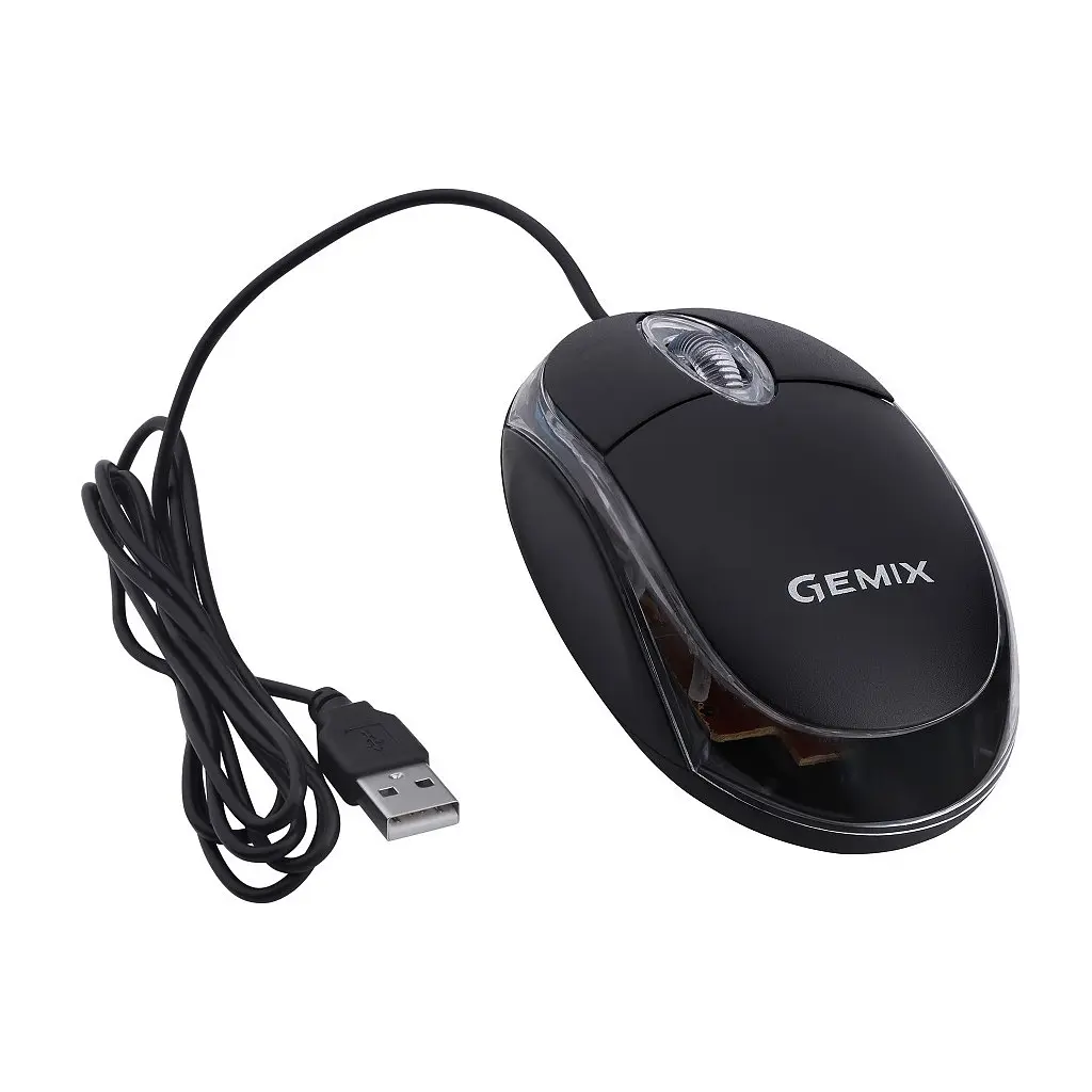 Мишка Gemix GM105 USB black (GM105Bk) - фото 4