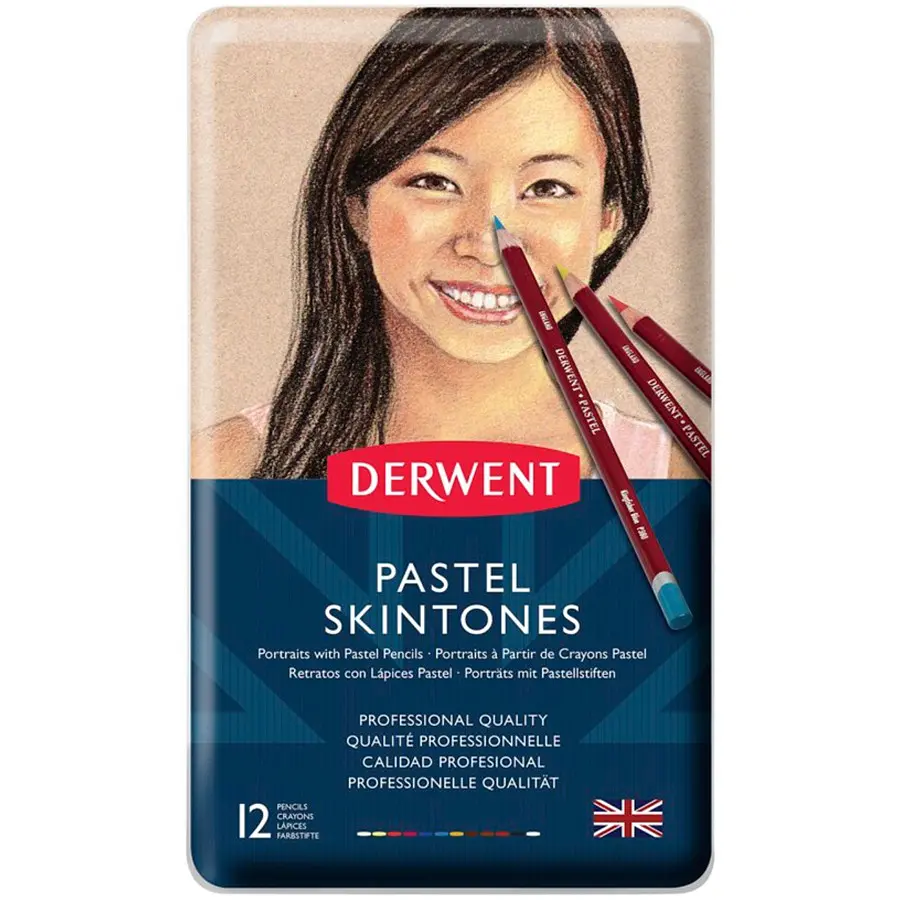 Пастельні олівці Pastel Skintone 12 кол. Derwent (5028252321112)