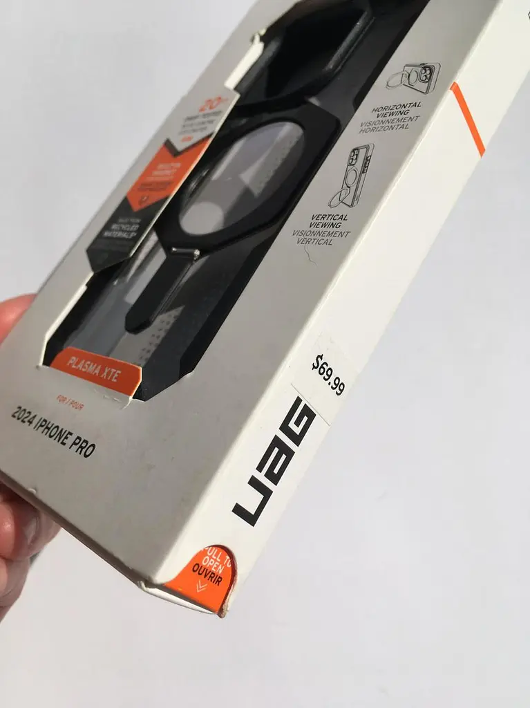 Оригінальний протиударний чохол для iPhone 16 Pro UAG Plasma XTE MagSafe Black 11447411404G з підставкою - фото 3