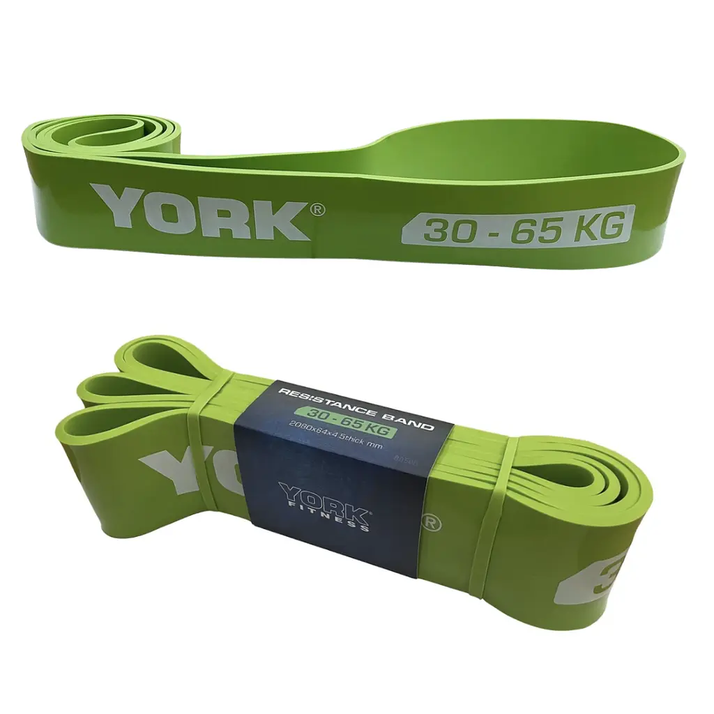 Резинка для фітнесу York 30-65кг - 2080x65x4,5 мм, салатовий - фото 5
