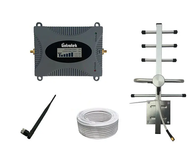 GSM підсилювач Lintratek KW16L 1800MHZ Репітер мобільного зв'язку та інтернету 4G LTE, Повний комплект (19264) - фото 2