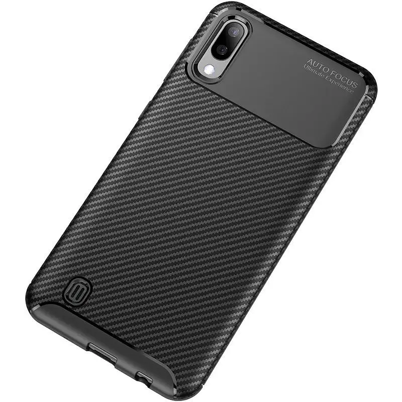 Чохол-накладка Toto TPU Carbon Fiber 1.5 mm Case Samsung Galaxy M10 Black - фото 3