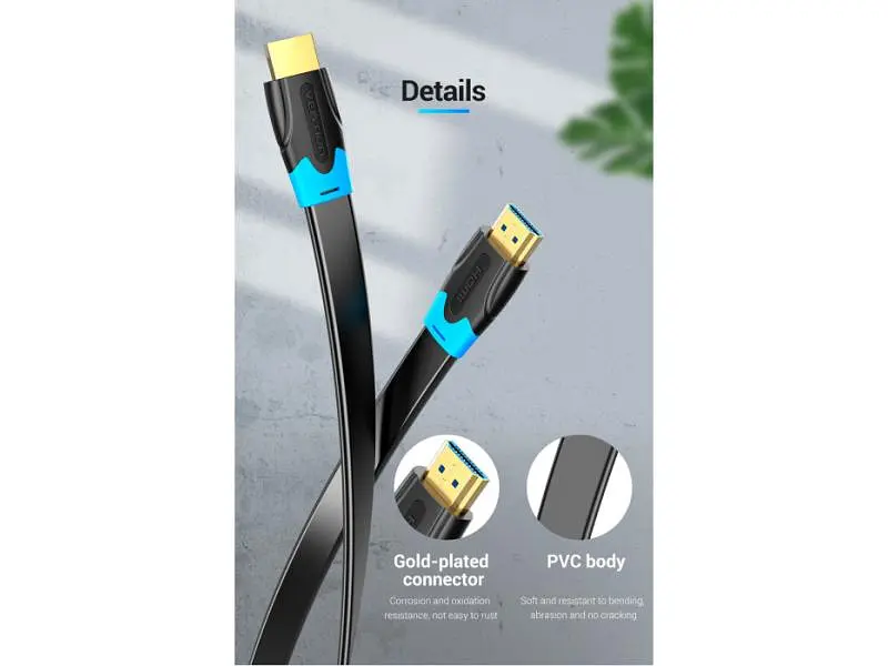 Кабель Vention HDMI to HDMI 2m Black (AAKBH) - фото 3