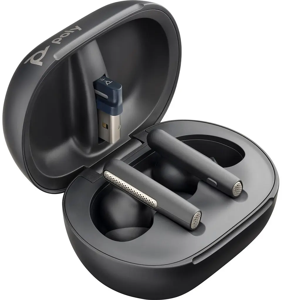 Навушники TWS Poly Voyager Free 60 + Earbuds + BT700A + TSCHC Black (7Y8G3AA) - фото 3