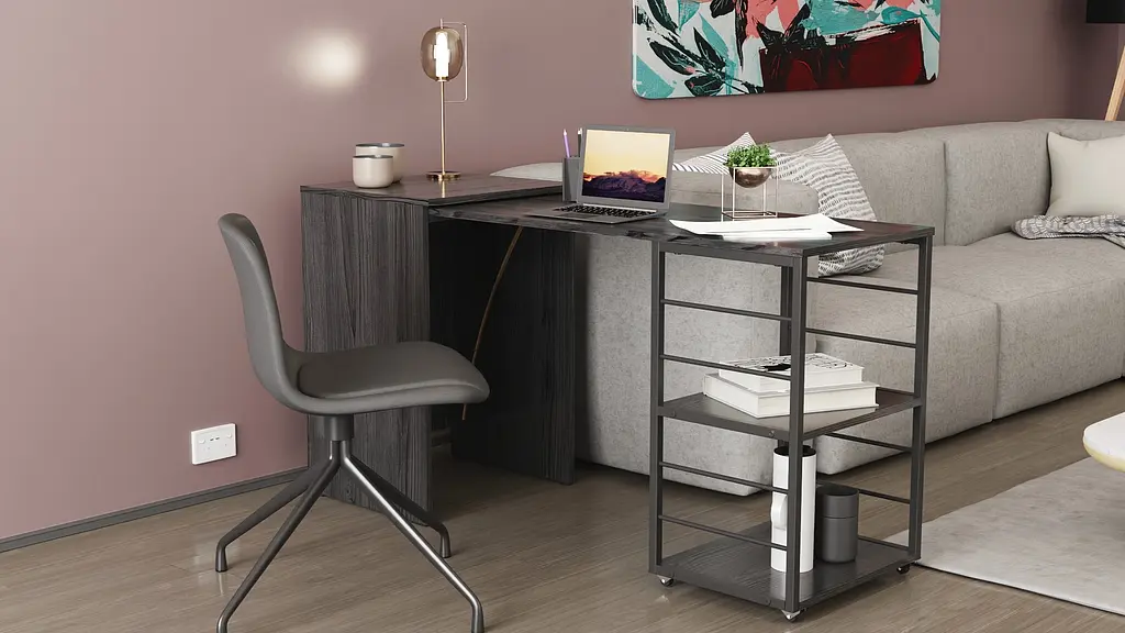 Стол-тумба трансформер Смарт 2/1 Ferrum-decor 750x1450x500 Черный металл ДСП Сосна Кембра 16 мм (FRD-105097) - фото 10