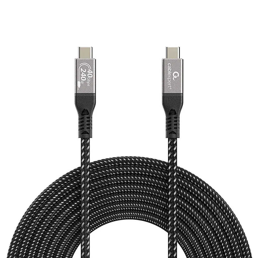 Кабель Cablexpert CCBP-USB4-CMCM240-0.5M, преміум якість, USB4, C-тато/C-тато, 0,5 м. - фото 3